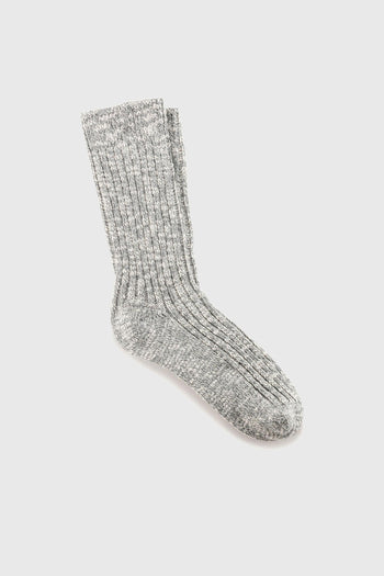 Calzino Cotton Slub Grigio Melange Uomo - 3