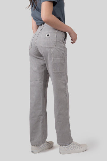 Wip W' Mercer Pant Stripe Bianco/grigio Donna - 5