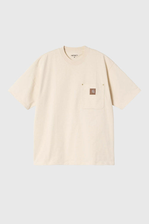 Wip S/s Eldon Pocket T-shirt Ecru Uomo