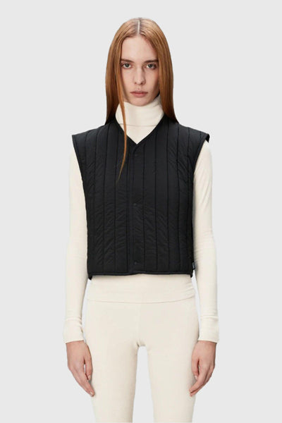 Gilet Banja Short Liner W Nero Donna