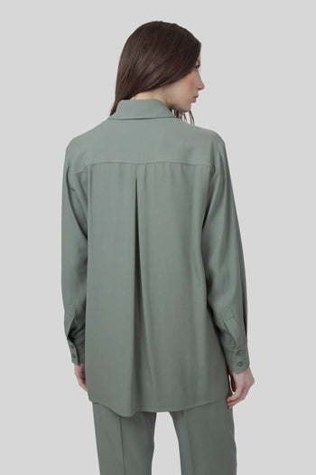 Camicia Guadalupe Verde Salvia Donna - 5