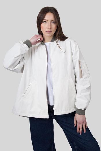 Bomber Over Train Bianco/verde Donna - 5