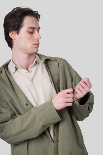 Camicia Pollard Lite In Taffeta Verde Salvia Uomo - 2