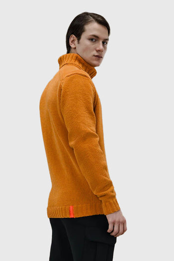 Cinematt Turtleneck Knit Arancio Uomo - 4