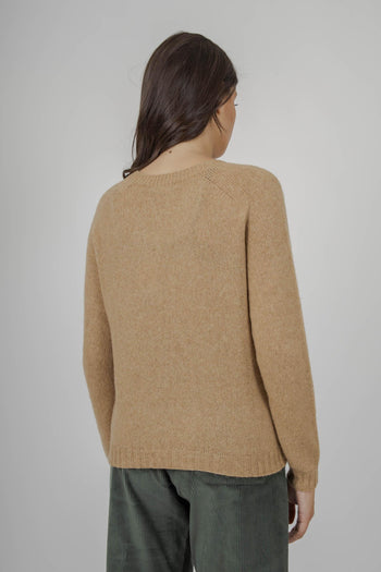 Maglia Girocollo Comfy Cammello Donna - 5