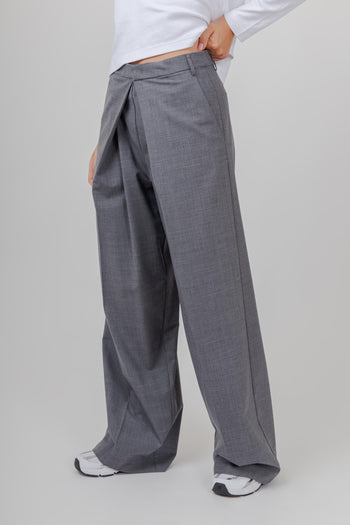 Pantalone Vivienne Grigio Melange Donna - 3