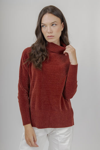 Maglia Velvet Vent Turtleneck Wom Bordeaux Donna - 4