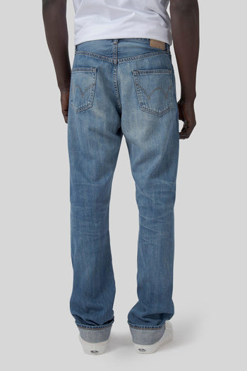 Jeans Regular Straight Japan Kaihara Indigo Lightweight 10,5 Oz Blu Chiaro Uomo - 3