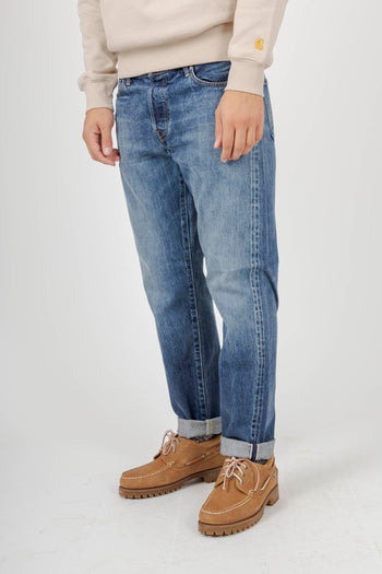 Jeans Regular Tapered Japan Blu Medio Uomo - 3