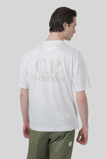 T-shirt 30/1 Jersey Printed Graphics Bianco Off Uomo - 5