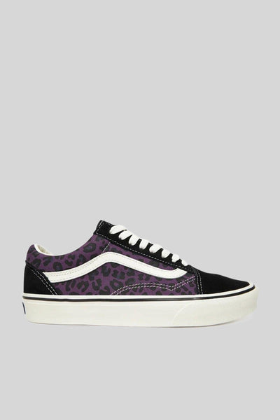 "off The Wall" Sneaker Old Skool Leopard Viola Donna