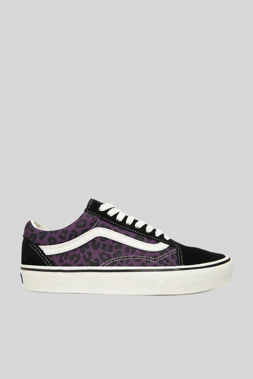 "off The Wall" Sneaker Old Skool Leopard Viola Donna