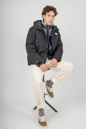 Tnf Range Down Hooded Jacket Nero Uomo - 2