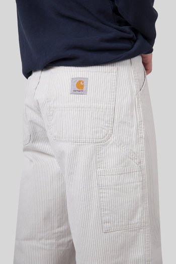 Wip Mercer Single Knee Pant Stripe Bianco/grigio Uomo - 2