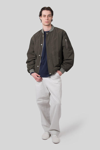Wip Mercer Single Knee Pant Stripe Bianco/grigio Uomo - 4