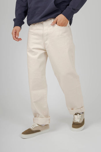 Jeans Loose Fit Japan Bianco Off Uomo - 2