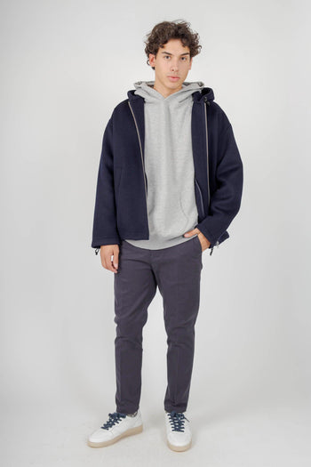 Felpa Raglan Hood Japan Grigio Uomo - 6