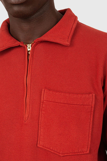 Felpa Yale Zip-up Rosso Uomo - 7