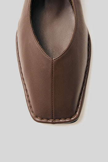 Ballerina Sway In Pelle Marrone Donna - 5