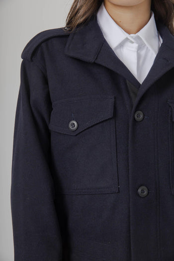 Field Jacket Crop Mercure Blu Navy Donna - 8