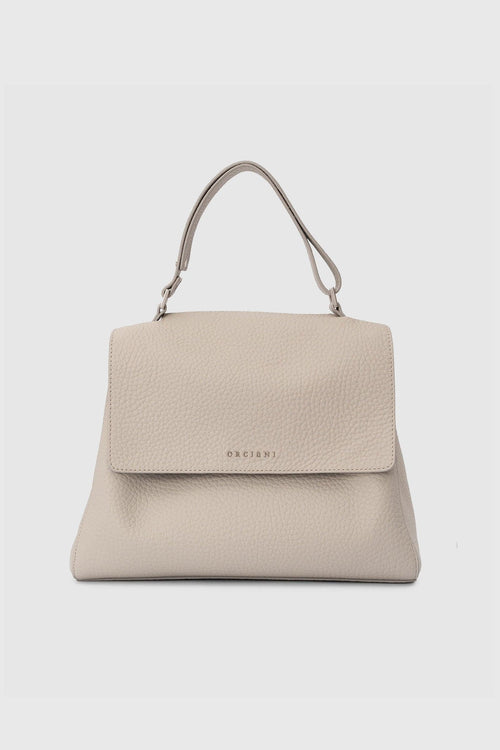 Borsa Media Sveva In Pelle Soft Grigio Chiaro Donna