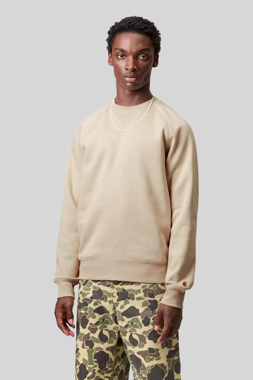 Wip Chase Sweatshirt Beige Uomo