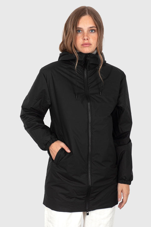 Lohja Long Jacket Nero Donna