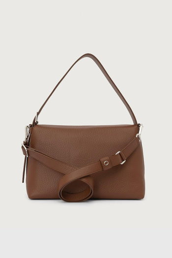 Borsa A Spalla Nana In Pelle Soft Cuoio Donna - 3