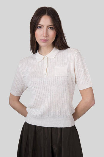 Polo In Puro Lino Naturale Donna - 5