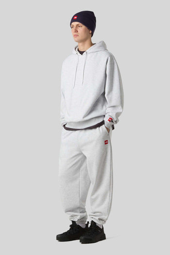 Felpa Hoodie Red Box Grigio Uomo - 4