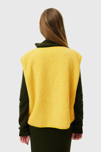 Gilet Hoktown Cotone Giallo - 3