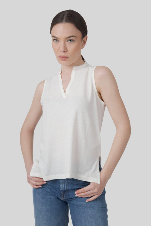 Canotta Tessie Bianco Donna