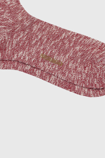 Calzino Seboeis Country Bordeaux/bianco Off Uomo - 2