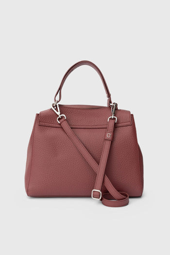 Borsa Media Sveva In Pelle Soft Amarena Donna - 3