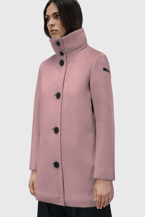 Velvet Neo Coat Wom Rosa Donna