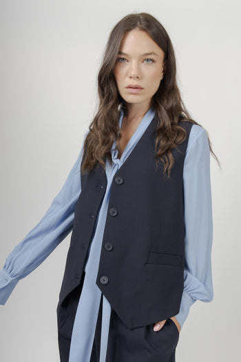 Gilet Antonia Blu Donna - 3