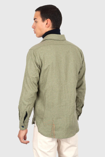 Overshirt Cpo Verde Chiaro Uomo - 4