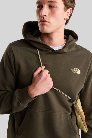 Felpa Monte Regular Con Cappuccio Verde Militare Uomo - 5