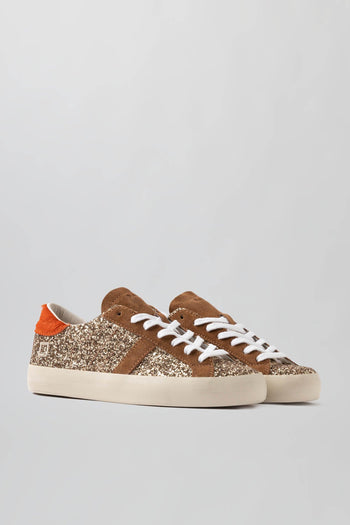 Sneaker Hill Low Glitter Bronzo Donna - 3