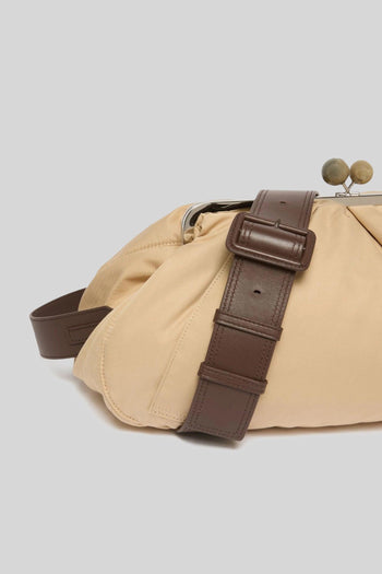 Max Mara Pasticcino Bag Extra Large In Gabardina Tecnica Imbottita Beige Donna - 2