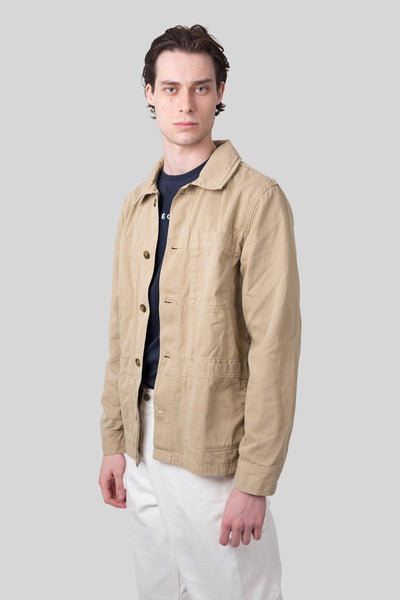 Overshirt Dorr Herringbone Beige Uomo