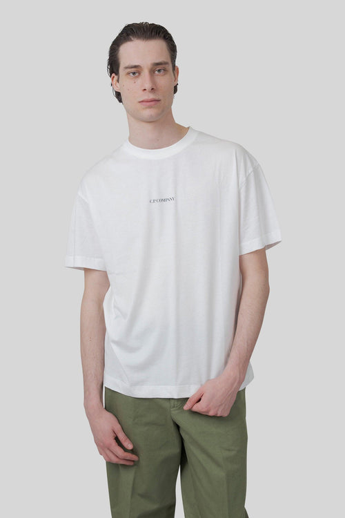 T-shirt 30/1 Jersey Logo Bianco Off Uomo