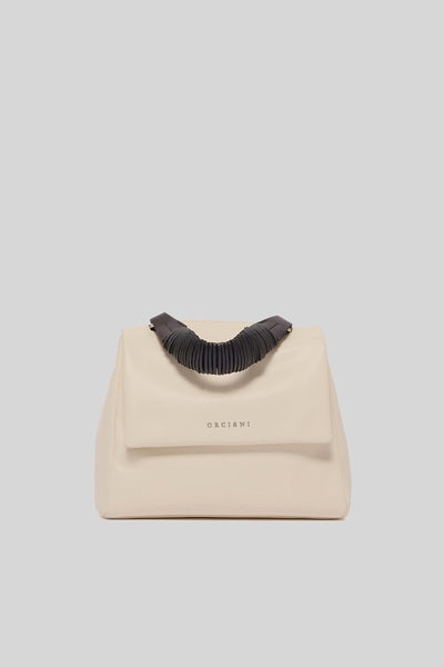 Borsa Sveva Piccola Jungle In Pelle Ecru Donna