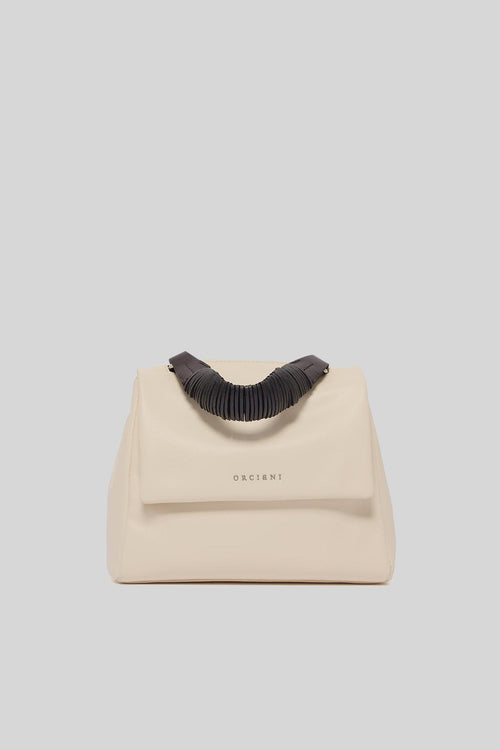 Borsa Sveva Piccola Jungle In Pelle Ecru Donna