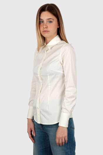 Camicia Slim Panna Donna - 6