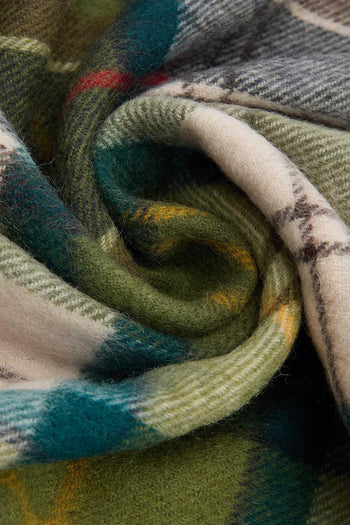 Sciarpa Serena Tartan Verde Unisex - 5