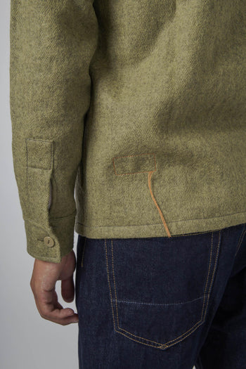 Overshirt Wool Pepper Verde Chiaro Uomo - 7