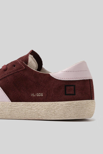 Sneaker Hill Low Suede Bordeaux Donna - 2
