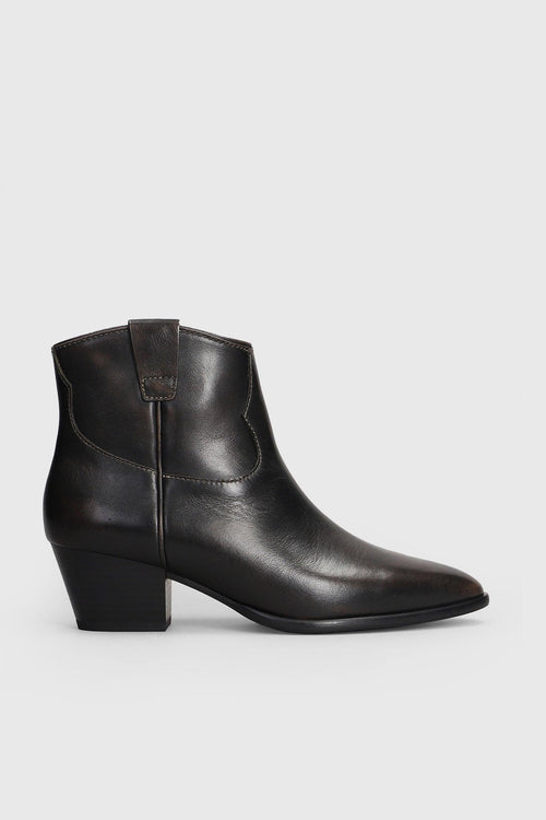 Stivaletto Texano Fame In Pelle Nero Donna