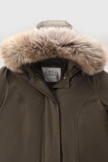 Arctic Raccoon Parka Verde Militare Donna - 5